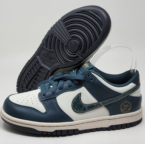 Nike Other - Nike Dunk Low GS Deep Jungle Youth Size 4.5Y Sneakers Shoes FB9109-301 New